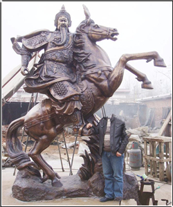 騎馬大型關公銅像 騎馬大型關公銅像