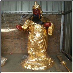 銅關公站像銅雕塑 銅關公站像銅雕塑