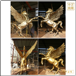 鑄銅關(guān)公 大型銅飛馬擺件鑄造