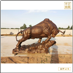 鑄銅關(guān)公 純銅長(zhǎng)5米銅牛鑄造