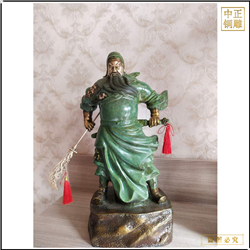純銅武財神關公擺件 純銅武財神關公擺件