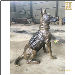 牧羊犬動物銅雕塑鑄造 牧羊犬動物銅雕塑鑄造