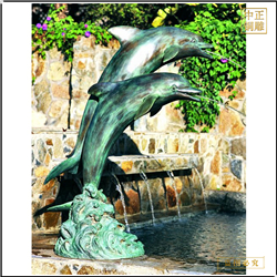 景觀海豚銅雕塑 景觀海豚銅雕塑