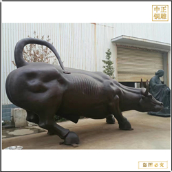 河北純銅鑄造華爾街牛雕塑 河北純銅鑄造華爾街牛雕塑