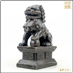 中式故宮銅獅子 中式故宮銅獅子