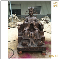 古代后宮皇后銅雕塑 古代后宮皇后銅雕塑