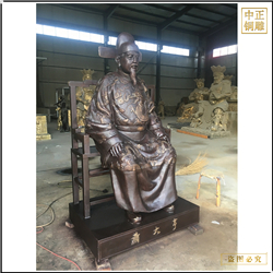 鑄造坐像蕭大亨雕塑 鑄造坐像蕭大亨雕塑