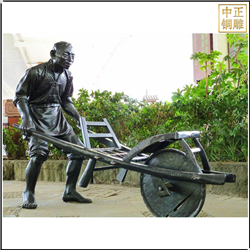 古代推車銅雕塑 古代推車銅雕塑