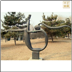 園林抽象銅雕塑 園林抽象銅雕塑