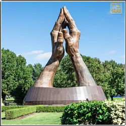 園林廣場(chǎng)大型手掌銅雕塑 園林廣場(chǎng)大型手掌銅雕塑